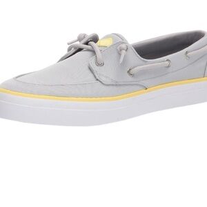 Sperry Gray and Yellow Boat Shoes (worn once)
